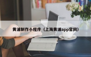 乌鲁木齐黄浦制作小程序（上海黄浦app官网）