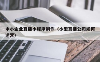 乌鲁木齐中小企业直播小程序制作（小型直播公司如何运营）